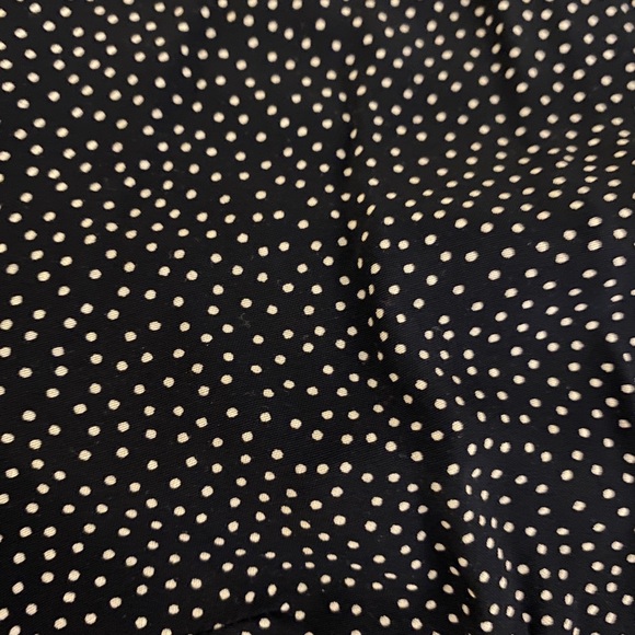 Navy polkadot button up blouse - Picture 2 of 6